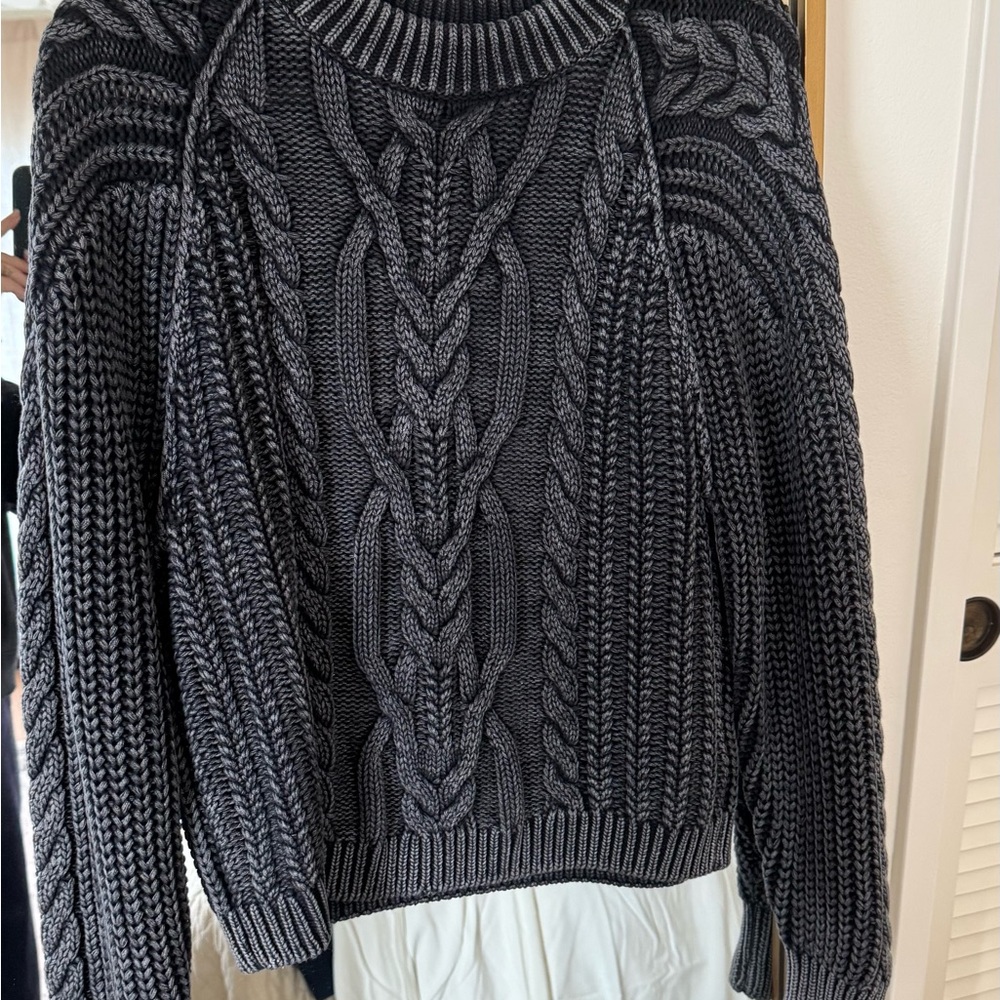 Free People Cable Knit Sweater